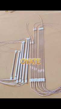 760mm 220v 2000w Half White Coating Infrared Quartz Heat Lamp With Sk15 For Pet Blowing Machines