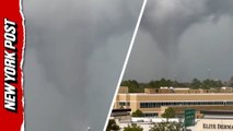 Video captures funnel cloud forming over Texas