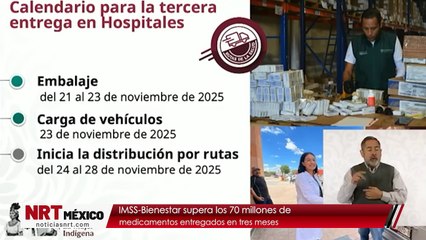 IMSS-Bienestar supera los 70 millones de medicamentos entregados en tres meses