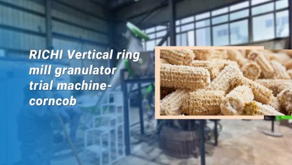 Vertical Ring Die Pellet Machine Test With Corn Cobs — See the Power of High-Efficiency Pelletizing!