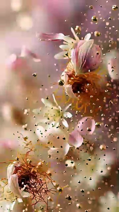 Cinematic floating ingredients on a soft glow