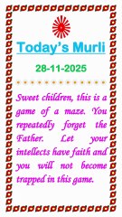 🇲🇰 Essence of Today’s Murli 28 November 2025 English in Male Voice| BRAHMA KUMARIS