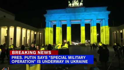 Putin says Russia military operation underway in Ukraine