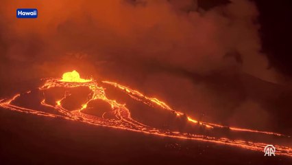 Hawaii'de Kilauea Yanardağı yeniden lav püskürtüyor