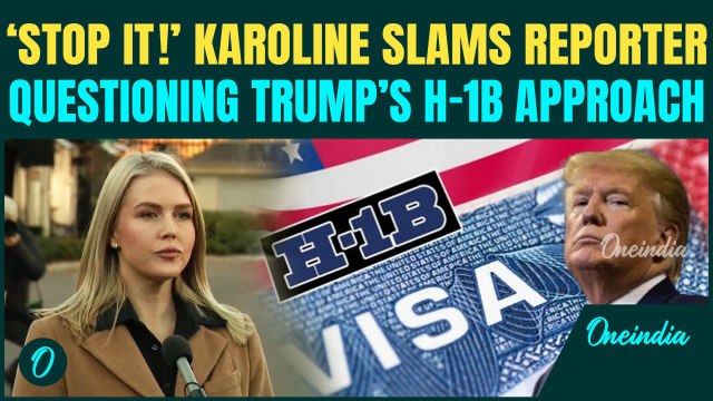H-1Bs Replacing US Workers? Karoline SHUTS DOWN Reporter, DEFENDS Trump’s US Workers FIRST Approach
