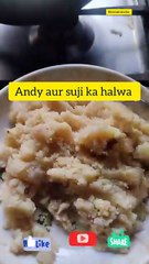 Andy aur suji ka halwa recipe samolina and egg halwa