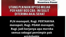 udah monopoli rakyat bayar listrik cash, beli tolen cash.eh rugi teros