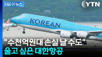 속수무책 절망적 상황...'맏형' 대한항공도 대규모 손실 위기 [지금이뉴스]  / YTN