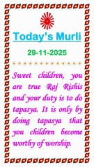 🇲🇰 Essence of Today’s Murli 29 November 2025 English in Male Voice| BRAHMA KUMARIS