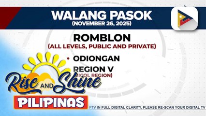 Maraming lugar sa bansa, walang klase ngayong araw dahil sa banta ng Bagyong #VerbenaPH