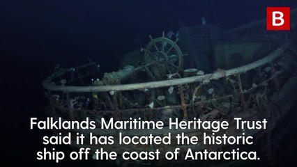 Footage of Ernest Shackleton's Endurance shipwreck as 100 year old ship found in Antarctic
