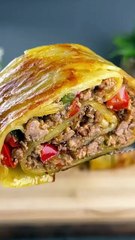 Amazing Potato Roll with Minced Meat