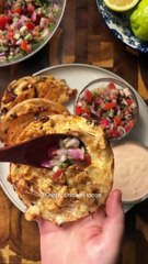 Crispy chicken tacos!