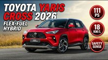 Neuer Toyota Yaris Cross (2026) – Flex-Fuel-Hybrid SUV mit 111 PS & 18 km/L