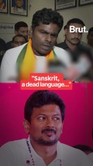 Udaynidhi Vs Annamalai On Sanskrit