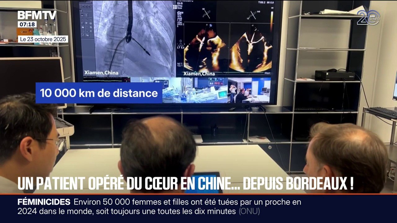 Pour la première fois, un patient a été opéré du cœur en Chine depuis Bordeaux, à plus de 10.000 kilomètres