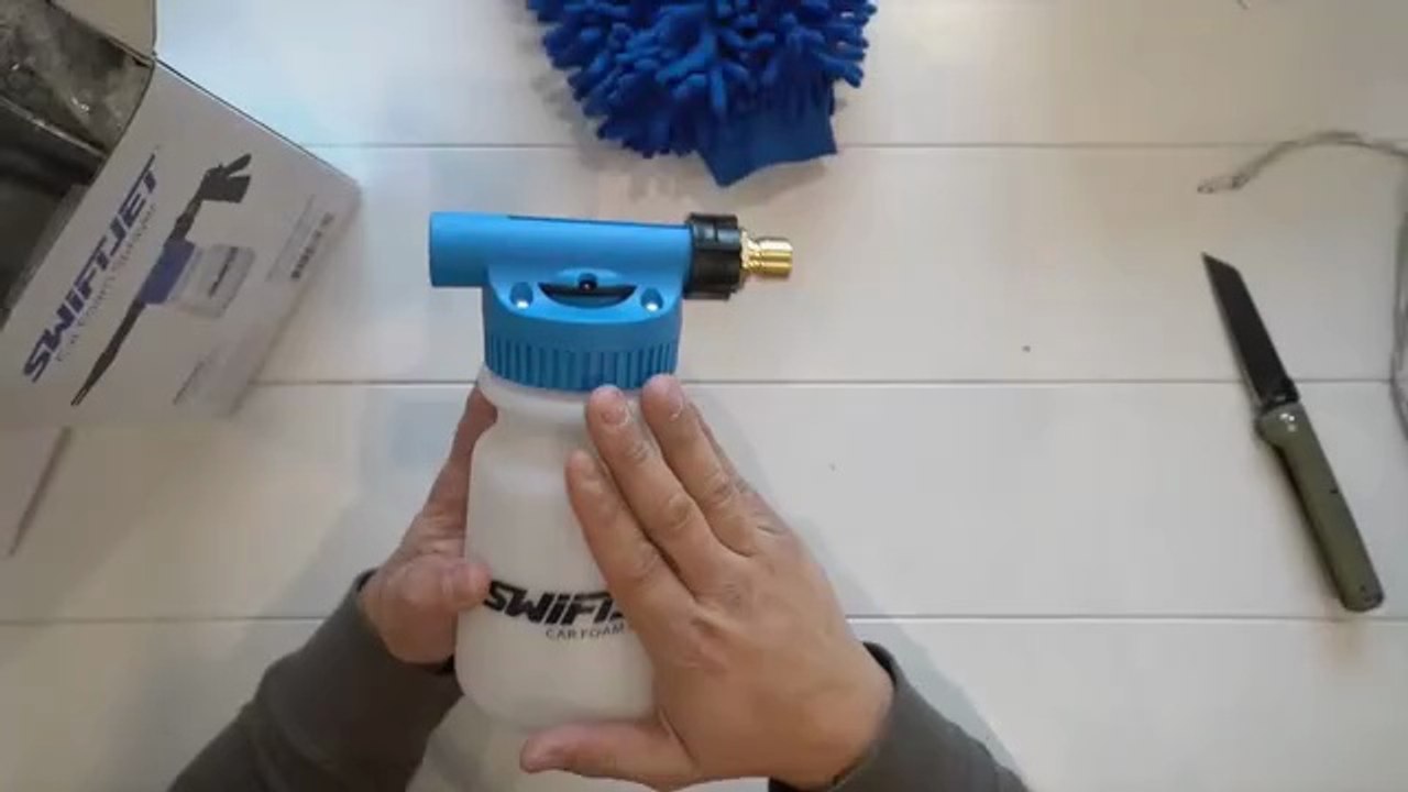 best SwiftJet car wash foam gun with microfiber wash mitt, high quality.