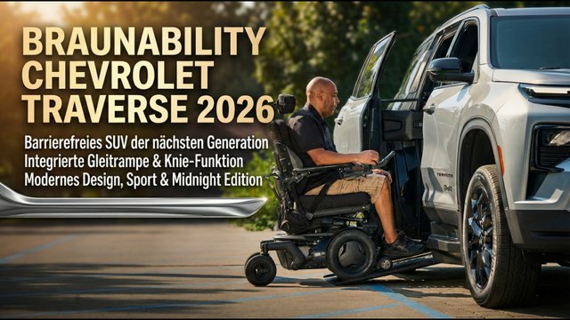 2026 Chevrolet Traverse BraunAbility – SUV mit Rollstuhl-Umbau & modernen Features