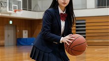 【衝撃のギャップ】制服姿の女子高生が豪快スラムダンク！「マイテ、ここからハイスだよ！」
