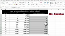 How to Convert Meter to Liter in Excel | Correct Method Explained