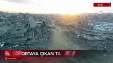 İsrail’in Cibaliya ve Tel el-Heva’daki yıkımı havadan görüntülendi