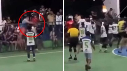 Rissa e sparatoria in campo: partita di futsal finisce nel caos