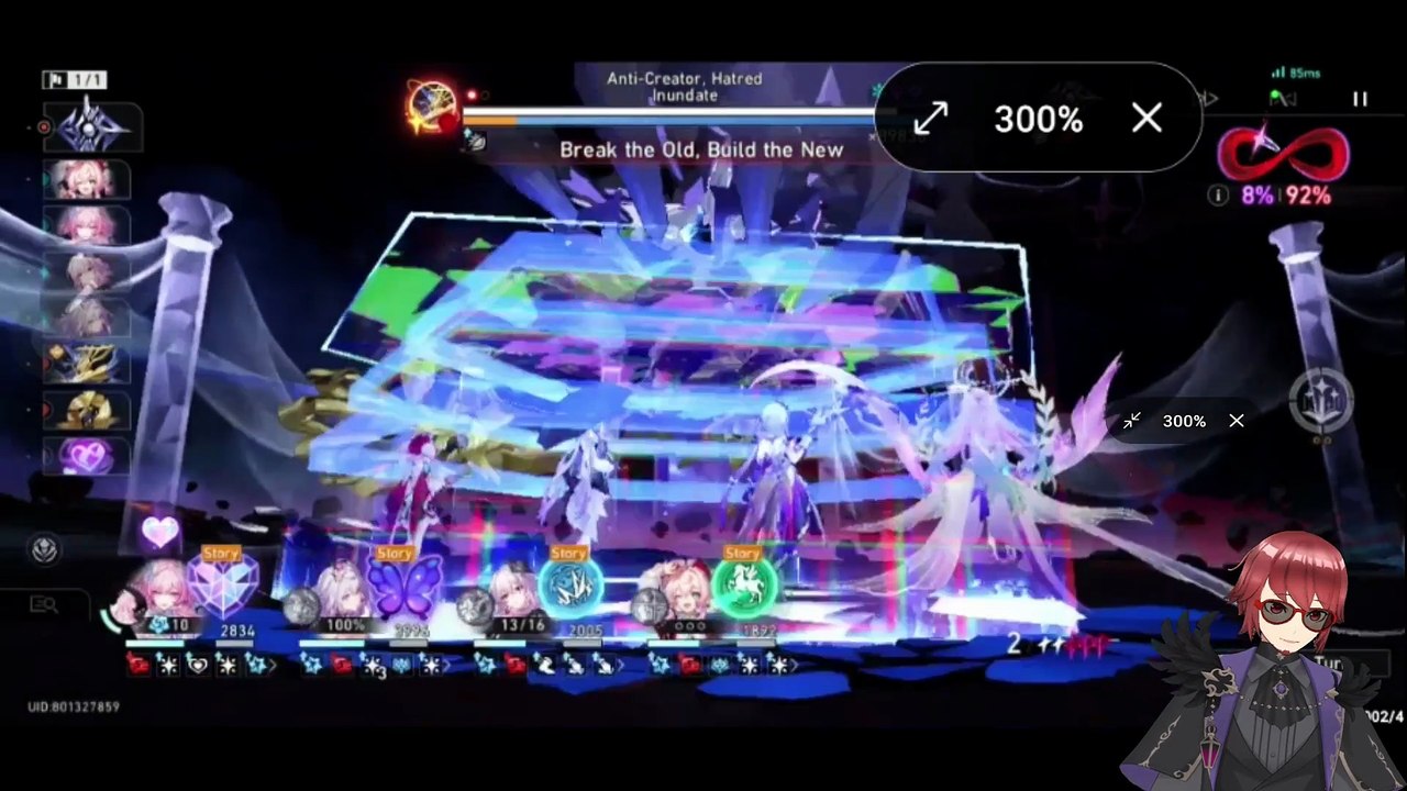 Honkai Star Rail gameplay  patch 3.7 story boss battle #cyrene #phainon  #hsr #mainstory