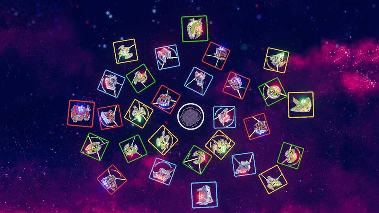 So sieht eine runde light speed arena in der app aus