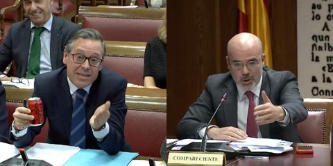 ¡Surrealista! Una lata de Coca-Cola desencadena una enganchada entre el opaco delegado del Gobierno en Madrid y Alfonso Serrano (PP)