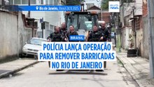 Polícia brasileira desmantela barricadas nas favelas do Rio de Janeiro