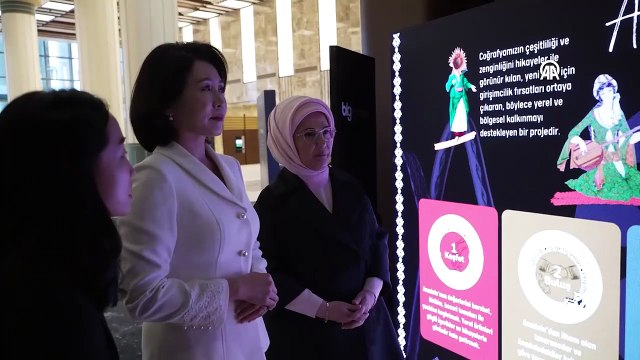 Emine Erdoğan, Güney Kore Devlet Başkanı'nın eşi Kim ile Millet Kütüphanesi'ni ziyaret etti