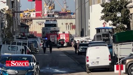 Tuzla'da tersanedeki yatta çıkan yangın söndürüldü