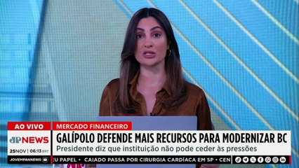 Galípolo defende mais recursos para modernizar o Banco Central