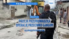 Brazylijska policja rozbiera barykady gangów narkotykowych w fawelach Rio