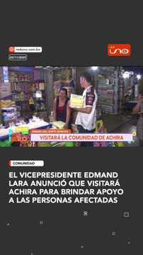 El vicepresidente Edmand Lara anunció que visitará Achira para brindar apoyo a las personas afectadas por las riadas.