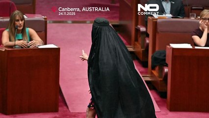نماینده راست افراطی با برقع در مجلس سنای استرالیا ظاهر شد