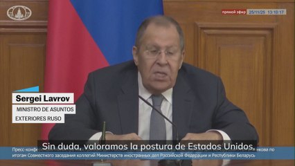 Lavrov: "EE UU es el único líder que muestra iniciativa para encontrar vías de solución."