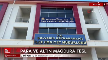 Afyon’da 2 milyon TL’lik dolandırıcılık yapan iki şüpheli yolcu otobüsünde yakalandı