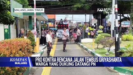 Pro Kontra Jalan Tembus, Kini Warga yang Dukung Aksi di Depan PN Malang