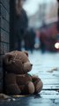 Old torn teddy bear And a little girl #ai   #baby  #cute #funny  #sora2  #viralreels