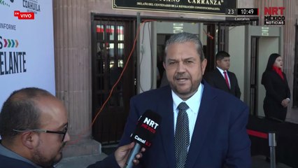 Tomás Gutiérrez durante el Segundo Informe de Gobierno de Manolo Jiménez