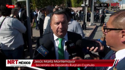 Jesús María Montemayor durante el Segundo Informe de Gobierno de Manolo Jiménez