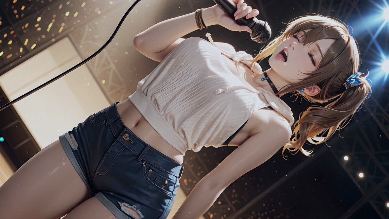 Idols practicing hard today And Some 80`s style music