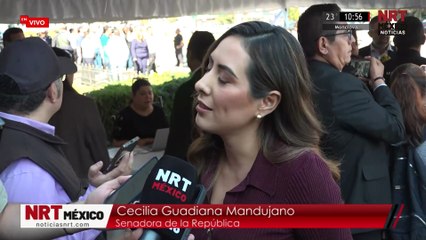 Cecilia Guadiana durante el Segundo Informe de Gobierno de Manolo Jiménez