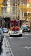 CEOE Valladolid se pasea en tren por la ciudad para reclamar el soterramiento