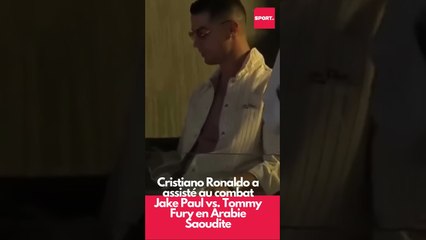 Ronaldo a assisté au combat Jake Paul/Tommy Fury en Arabie Saoudite #funny #funnyvideo  TIKTOK 9...