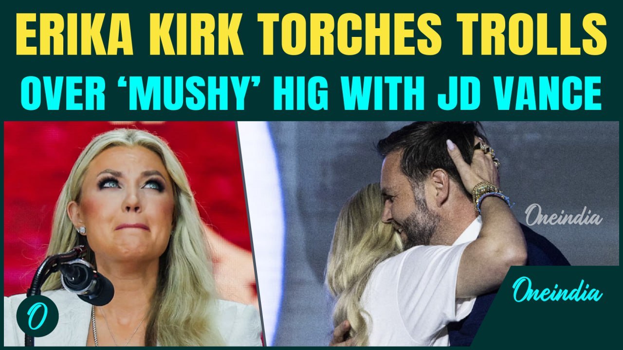 Erika Kirk REACTS To ‘MUSHY’ Hug With JD Vance- MOCKS Outrage | ‘...Less Hate If I Grabbed His A**’