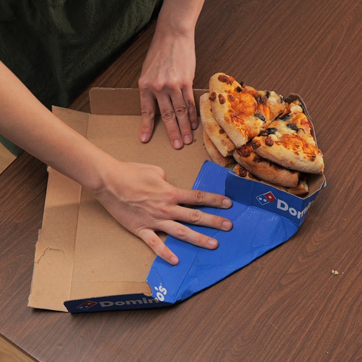 Origami from a pizza box