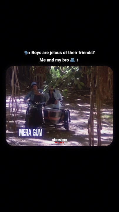 Jealous? we’re too busy being the Jai-Veeru of our gang 😄🛵  #glamsham #sholay #jaiandveeru #friendshipgoals #bollywoodclassic  glamsham, sholay, jai and veeru, friendship goals, bollywood classic