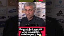 Chelsea étrille Arsenal 6 0,  Mourinho explique pourquoi il quitte le terrain avant la fin #short